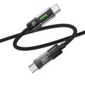 Hoco U116 Transparent Discovery Edition 60W Charging Data Cable for Type-C to Type-C. 