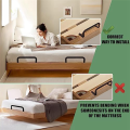 2Pcs Mattress Slide Stopper, Metal Mattress Retainer Bar for Adjustable Beds, Keep Mattress From Sliding Easy Install Easy to Use. 