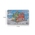 Villa House Castle Building Model 3D Cardboard Puzzle Jigsaw Toys Children's Interest Educational Toys Kids Gift.