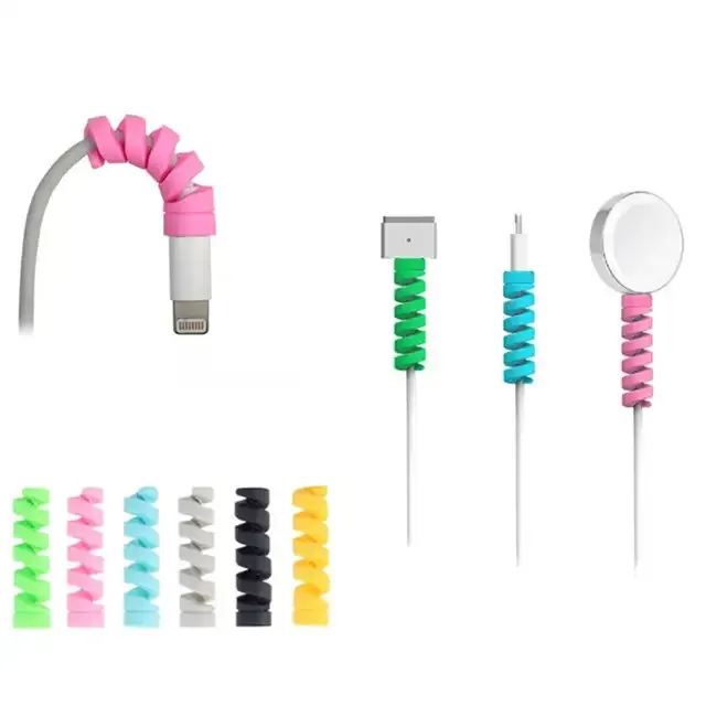 4pcs%20Spiral%20Data%20Cable%20Protective%20Cover%20Suction%20Cup%20Is%20Suitable%20for%20The%20Charging%20Cable%200.03%20mm%20/%204pcs%20Charger%20Cord%20Saver%20Cable%20Protector%20-%20Image%204