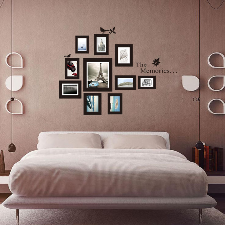THE%20MEMORIES%20Photo%20Frame%20Bird%20Wall%20Sticker%20Vinyl%20Bedroom%20Living%20Room%20Removable%20Self-Sticking%20Sticker%20Mural%20-%20Image%202