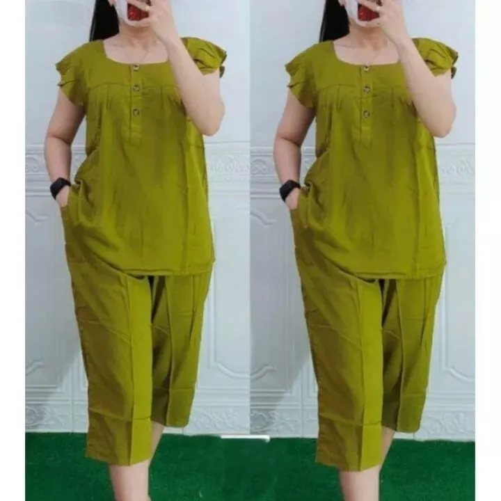 Ladies%20Cotton%20Soft%20Casual%20Wear%20Kurta%20with%20Comfort%20Fit%20Pant%20Tunic%20Dress%20Set%20-%20Image%204