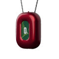 Personal Wearable Air Purifier Necklace Mini Portable Air Freshner Ionizer Negative Ion Generator for Travel Red. 