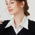 Detachable Collar Women's Korean-Style Versatile Large Pointed Collar Autumn Winter and Spring Matching Sweater Sweater Casual Shirt Pointed Collar Fake Collar. 