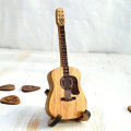 Guitar Pick Box with Stand Portable Handcrafted Guitar Picks Storage Container Guitar Accessory. 