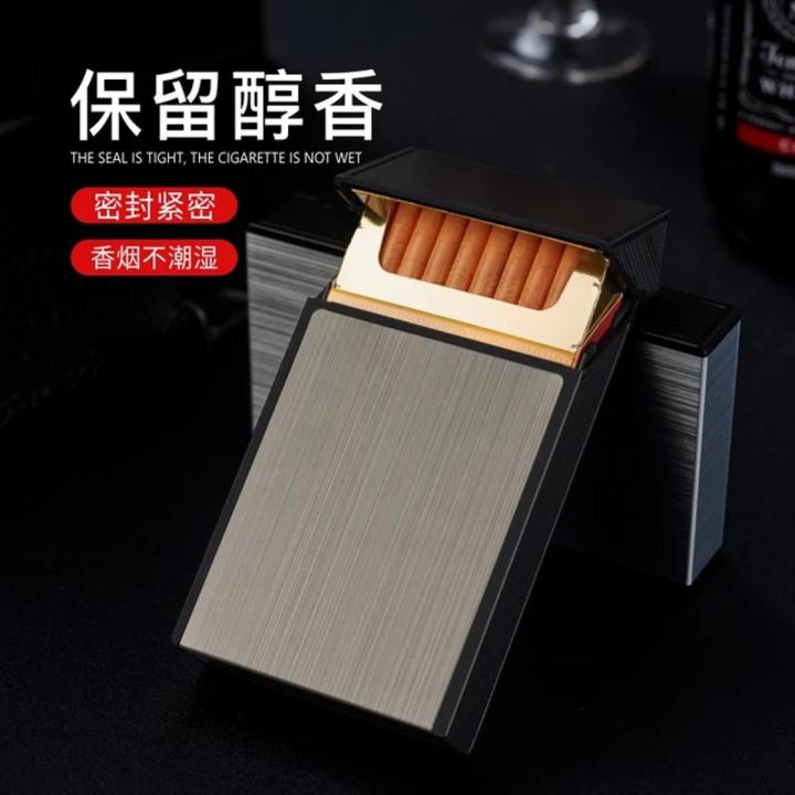 Slim Cigarette Case Portable Flip Cover Cigarette Holder Box Tobacco Case 20pcs Capacity Waterproof Pocket Box Storage Container