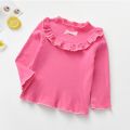 2-6 Years Fashion Clothes T-shirt For Children Girls Autumn Bottoming Shirt Cotton Top. 