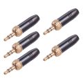 5Pcs Lavalier Lapel Microphone 3.5mm Plug with M6 Internal Thread Internal Thread Cable For-Sony For-Sennheiser. 