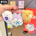 BT21 Kawaii Popular Anime Cooky TATA Koya RJ Shooky Mang Chimmy Mini Plush Keychain Pendant Baby Pacifier Plush Doll Bag Pendant Ornament Gift.