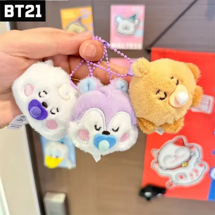 BT21%20Kawaii%20Popular%20Anime%20Cooky%20TATA%20Koya%20RJ%20Shooky%20Mang%20Chimmy%20Mini%20Plush%20Keychain%20Pendant%20Baby%20Pacifier%20Plush%20Doll%20Bag%20Pendant%20Ornament%20Gift%20-%20Image%202