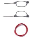 Portable magnetic reading glasses that can be hung around the neck with adjustable lanyard for men and women. 