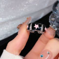 Y2K Enamel Drop Oil Love Heart Colorful Rings For Women Girls Korean Fashion Cute Aesthetic Pink Ring Jewelry Accessories. 