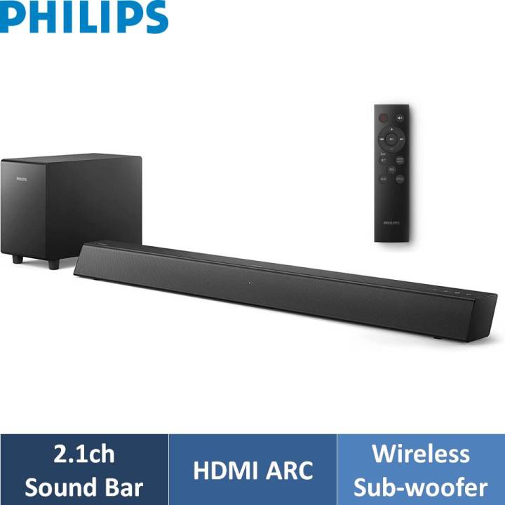 Philips%20TAB5305/98%202.1ch%20Soundbar%20with%20Wireless%20Sub-Woofer%20-%20Image%202