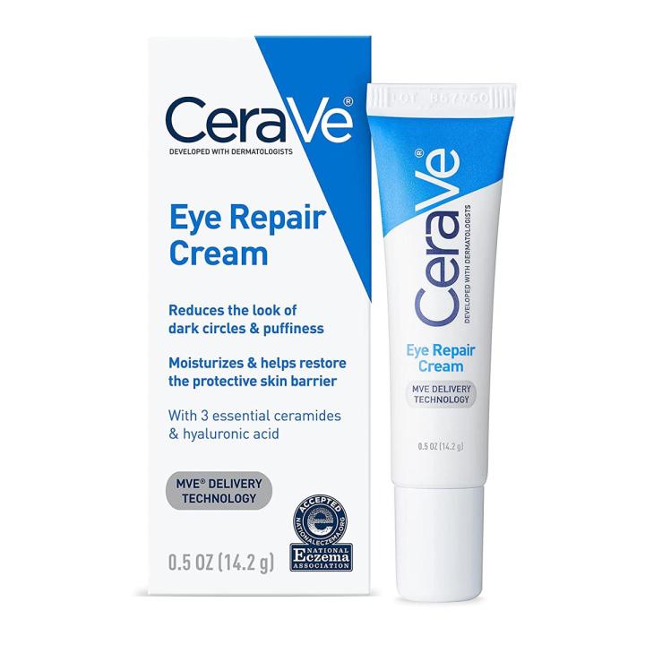 CeraVe Eye Repair Under Eye Cream for Dark Circles and Puffiness-14.2 g (USA)