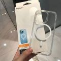 For iphone 11 Pro - SPIGEN Ultra Hybrid Mag (MagFit) Premium Clear Magnetic Magsafe Wireless Charge Phone Case -Back Cover.