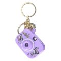 Cartoon Sanrio camera keychain children's toys luminous projection camera car keychain small gifts. 