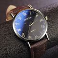 Minimalist Men's Watch Fashion Slim Watch Simple Men's Business Leather Quartz Watch Clock Casual Wristwatch.