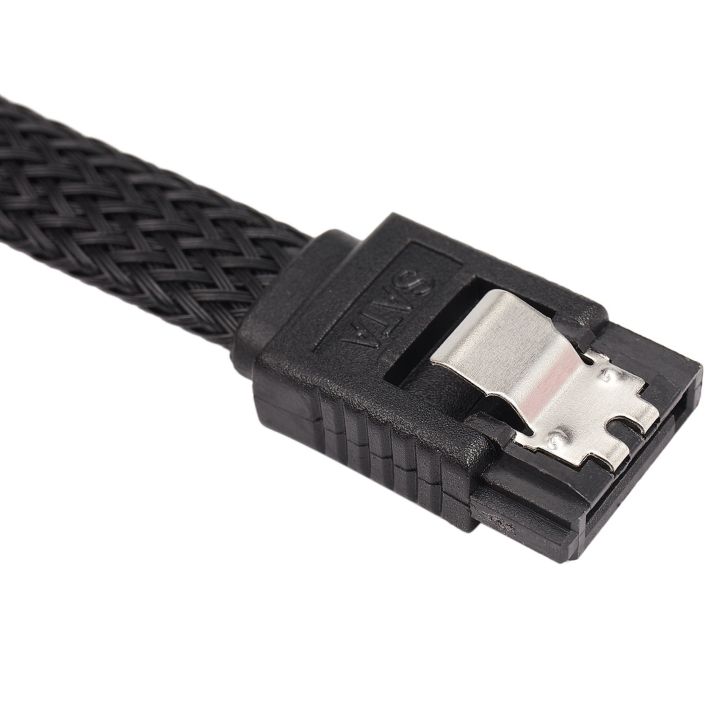 20X%2050CM%20SATA%203.0%20III%20SATA3%207Pin%20Data%20Cable%206Gb/S%20SSD%20Cables%20HDD%20Cord%20with%20Nylon%20Sleeved%20Premium%20Version(Black)%20-%20Image%206