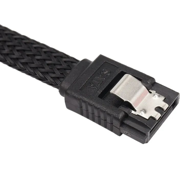20X%2050CM%20SATA%203.0%20III%20SATA3%207Pin%20Data%20Cable%206Gb/S%20SSD%20Cables%20HDD%20Cord%20with%20Nylon%20Sleeved%20Premium%20Version(Black)%20-%20Image%206