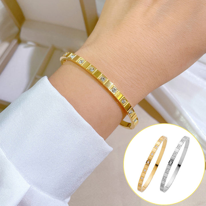 Trendy Luxury Titanium Steel Bracelets For Women Bangles Hand