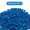 300PCS Blue Color Round Tile 1x1 98138 Building Block Part Brick for Kids Pixel Art Remix Painting QR Code Gift Children DIY Toy. 