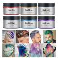 Jimwood 120g Uni DIY Hair Color Wax Mud Dye Cream Temporary one-time styling pomade Modeling 8 Colors Available.