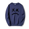 Round Collar Without A Hat Men Sweatshirt Lil Peep Hoodies Happy Smiling Face Print Fleece Pullover Hoodie Men Women Streetwear. 