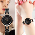 Curren 9052 Luxurious Brand Fashion Stainless Steel Wrist Watch for Women - Black. 