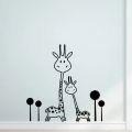 Vinyl Wall Decal Removable Giraffe Wall Sticker Baby Nursery - Animals - Two Cute Giraffes Wall Sticker Art Transfer Murals. 