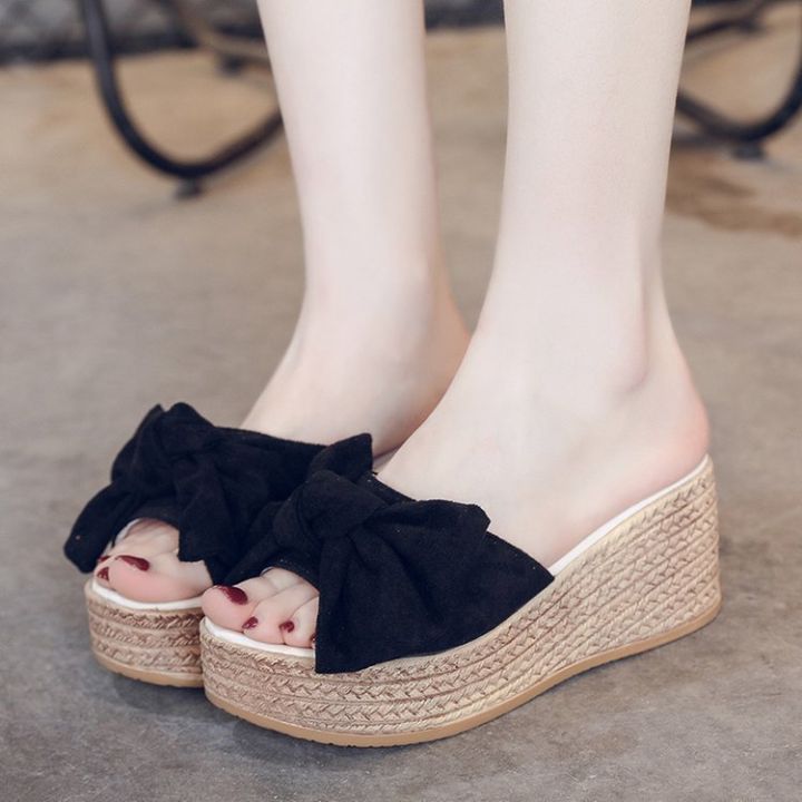 Platform%20sandals,%20wedge%20heels,%20women's%20fashion,%20summer%20new%20Korean%20slippers,%20heel%20sandals,%20loose%20cake%20bottom,%20bow%20-%20Image%203