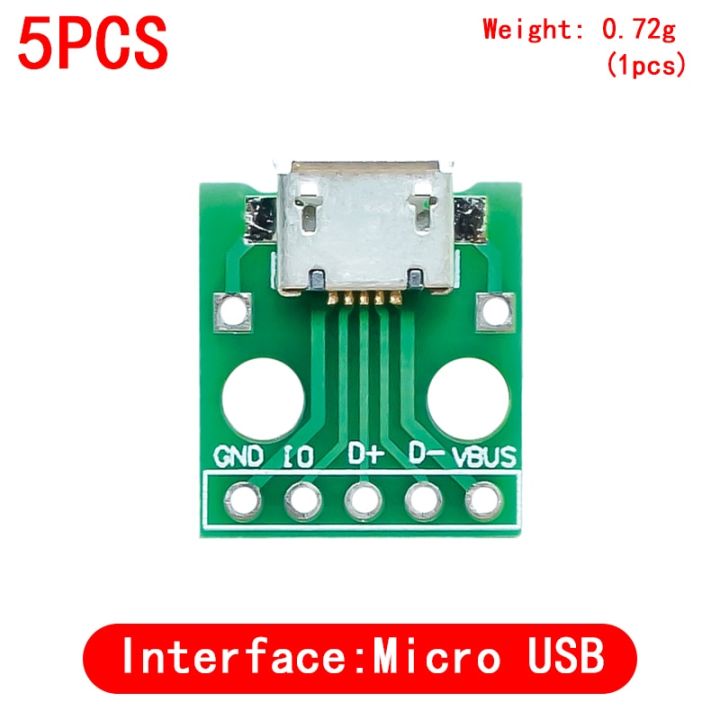 5PCS%20USB%20Male%20Connector%20/%20MINI%20MICRO%20USB%20to%20DIP%20Adapter%20female%20connector%202.54%20Connector%20B%20Type-C%20USB2.0%203.0%20Female%20PCB%20Converter%20-%20Image%207
