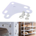 10pcs Corner Plates for Slotted Angle Bar Triangular Angle Steel Shelf Accessory BAWEI. 