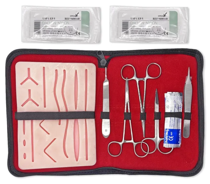 Suture%20Practice%20Kit%20(18%20Pieces)%20for%20Student%20Suture%20Training,%20Include%20Suture%20Pad%20with%2014%20Pre-Cut%20Wounds,%20Suture%20Tools,%20Suture%20Thread%20&%20Needle%20(Complete%20Kit)%20-%20Image%203