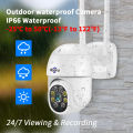 Hiseeu WHD303 3MP WIFI Outdoor Camera 1536p 5x Digital Zoom PTZ IP Audio Camera P2P OnVIF CCTV Monitoring Wireless CCTV System. 