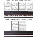 PTNOKA Sheet Music Folders Music Stand Accessories Music Binder 4 Pages Expand Spiral-Bound 40 Pockets. 