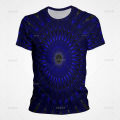 Funny Abstract Visual Illusion Psychedelic Pop T Shirts For Men 3D Abstract Art Printed Tee Shirts Kids Fashion Vintage Clothes. 