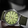 Men Nylon Strap Sports Men's Watch Fashionmale Classic Luxury Big Dial Quartz Wristwatch Clock Gift Relogio Masculino Relojes. 