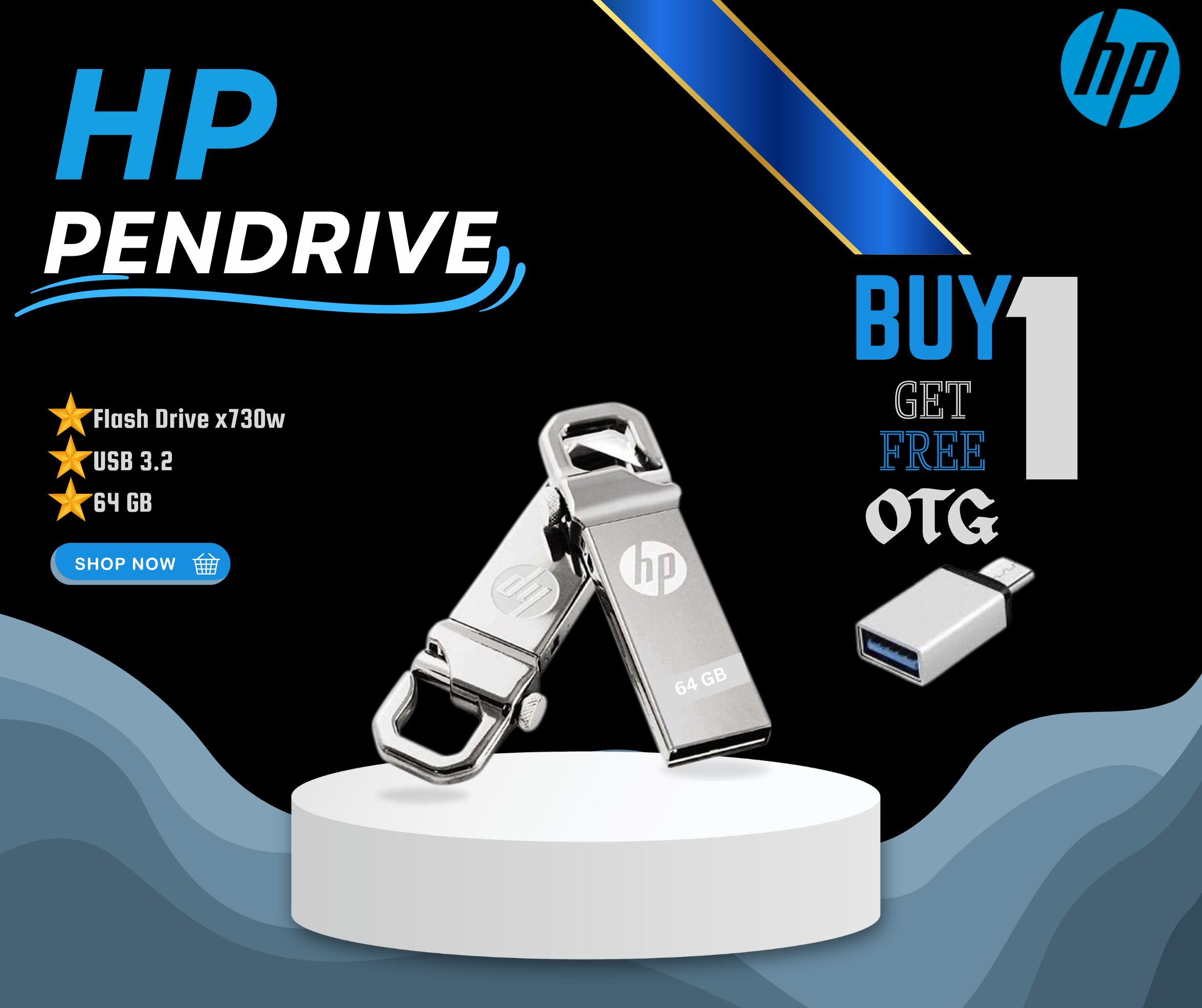 HP 64 GB Pendrive - [ USB 3.2 High-Speed ] Storage Solution Ensuring Swift and Reliable Data Transfers