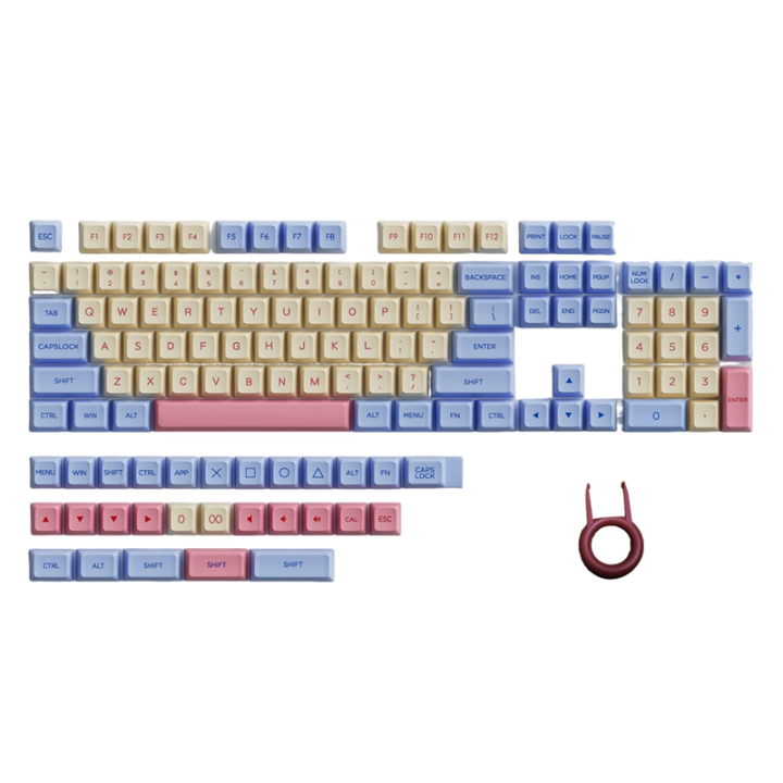 132 Keys PBT Keycaps Dye-Sublimation Key Caps XDA Keycap Kits for Mechanical Keyboard
