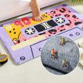 Retro Classic Cassette Music Tape Soft Mats Rugs Home Entrance Carpet Bedroom Toilet Bathroom Door Absorbent Non-Slip Foot Pad. 