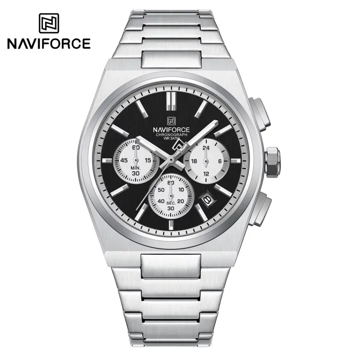 NAVIFORCE%20NF8048%20Classic%20Business%20Timeless%20Chronograph%20Stainless%20Steel%20Strap%20Men%20Watches%20-%20Image%208