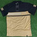 Premium Sports T-Shirt for Men - Brown/Black.