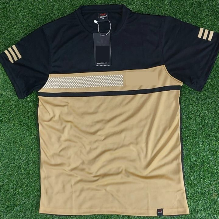 Premium Sports T-Shirt for Men - Brown/Black