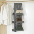 6 Pocket Hanging Bag Organizer – Keep Your Handbags Neat & Visible. 