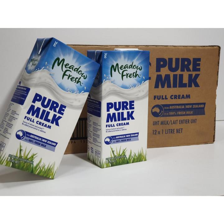 Meadow Fresh New Zealand Pure UHT Milk, Full Cream, 1L