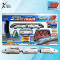 39 Pcs Battery Operated Big Size Simulation Bullet Train With Tree, Bridge & other accessories full train set for Children - car toy.