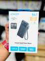 Anker A1257 Power Bank, 10,000mAh Portable Charger with Built-in USB-C Cable and Lanyard, 22.5W Max Output with 2 USB-C and 1 USB-A Port, Battery Pack for iPhone 15/14, Galaxy S23, iPad, AirPods. 