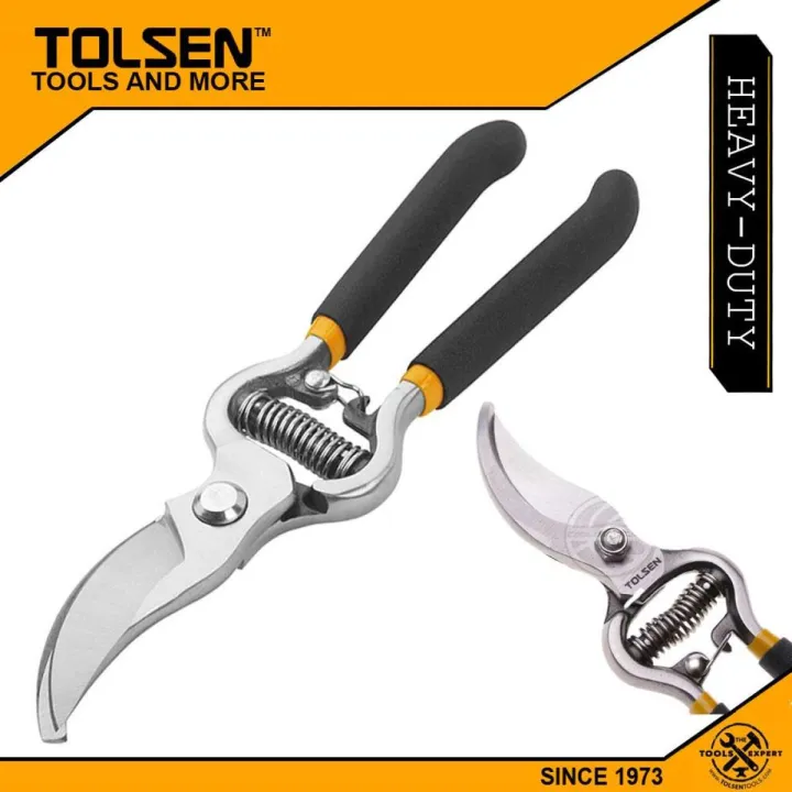 TOLSEN%208"%20Garden%20Pruning%20Shear%20Bypass%20Pattern%20200mm%20or%208%20Inch%20Dipped%20Handle%20Model:%2031018%20-%20Image%208