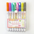 Contour pen double line contour pen metal glitter pen set marker pen account pen highlighter brush wholesale. 