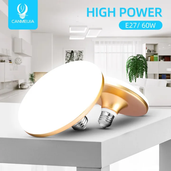 Flying Saucer Light Led Bulb Lamp E27 220V 15W 20W 30W 40W 50W 60W High Brightness Spotlight for Home Lighting
